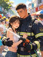 我在潑水節撿了一個消防員男朋友